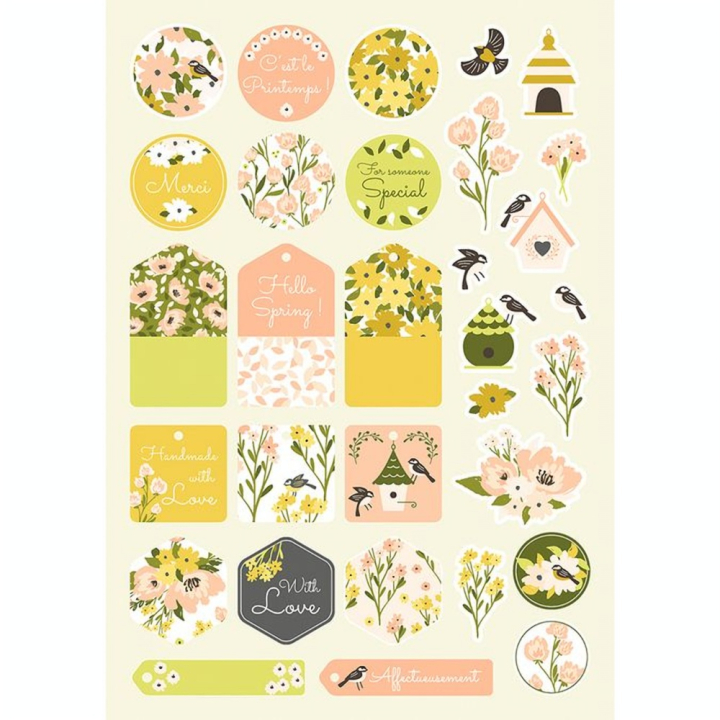 Papier imprimé A4 21 x 29.7 cm Bloc de 20 feuilles Printemps - Clairefontaine - Rougier et Plé