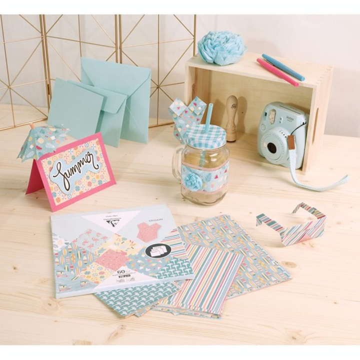 Papier Origami 60 feuilles 3 formats California - Clairefontaine - Rougier et Plé