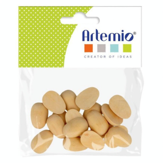 Demi Œuf en Bois 18 pcs 2.2 x 1.6 cm - Artemio - Rougier et Plé