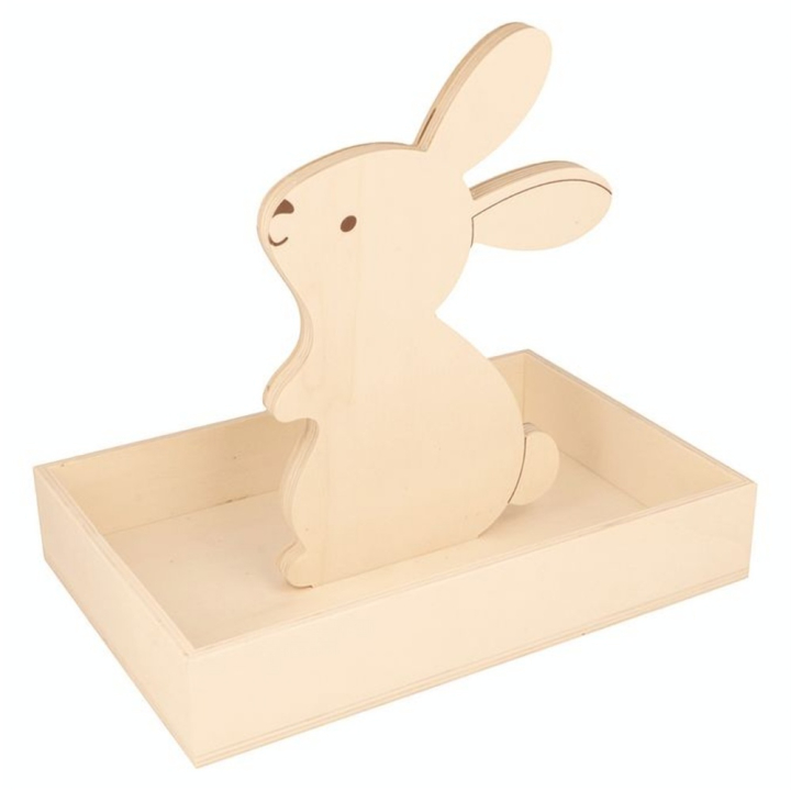 Plateau en Bois Lapin 25 x 17 x 4.5 cm - Artemio - Rougier et Plé