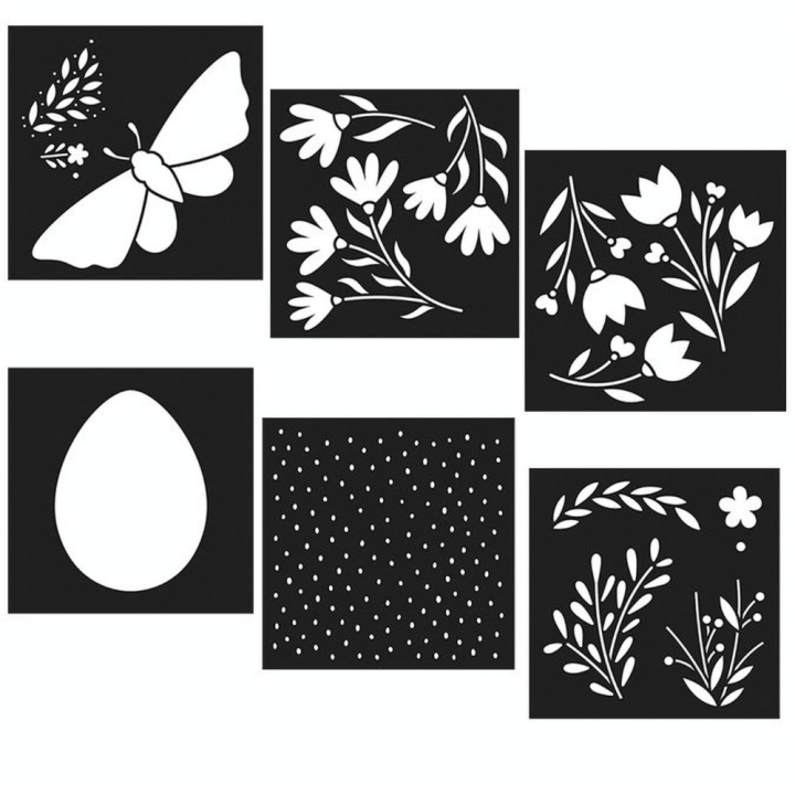 Pochoirs Mariposa 9 x 9 cm 12 pcs - Artemio - Rougier et Plé