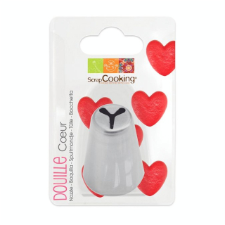 Douille à Pâtisserie Inox Coeur - ScrapCooking - Rougier et Plé