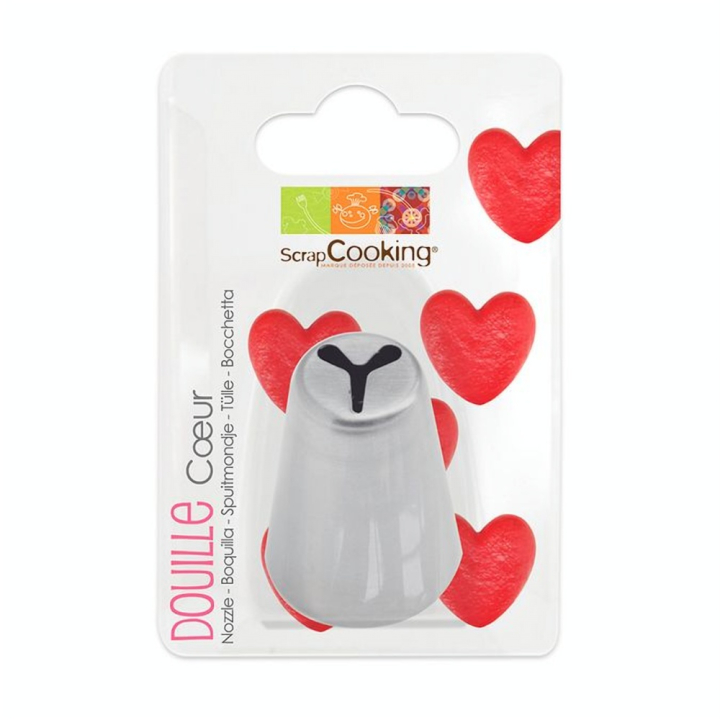 Douille à Pâtisserie Inox Coeur - ScrapCooking - Rougier et Plé