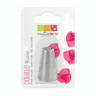 Douille à Pâtisserie Russe Inox Rose - ScrapCooking - Rougier et Plé