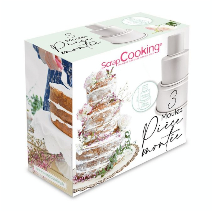 Moules Pièce Montée 3 pcs - ScrapCooking - Rougier et Plé