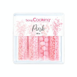 Décors Sucrés Pink Mix 68 g - ScrapCooking - Rougier et Plé