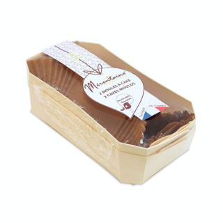 Moules à Cake en Bois 2 pcs 21 cm  + 4 Caissettes - Mirontaine - Rougier et Plé