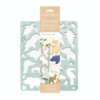 Plaque Découpoir 15 Animaux - ScrapCooking - Rougier et Plé