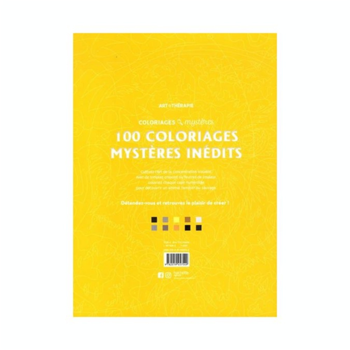 Livre 100 coloriages mystères inédits - Hachette - Rougier et Plé