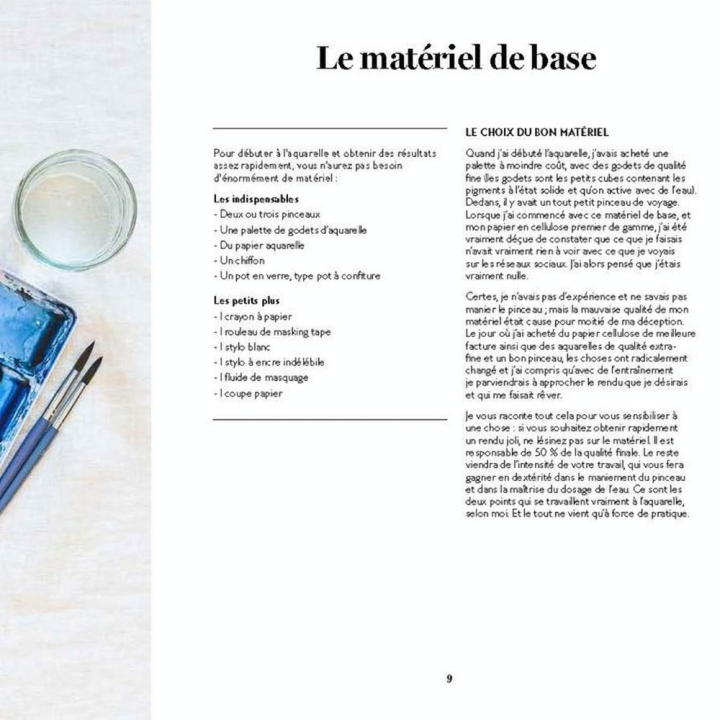 Livre tout peindre à l'aquarelle - Les Fleurs - Hachette - Rougier et Plé