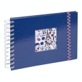 Album Photo à Spirales 50 pages 23 x 16 cm French'Class Bleu - Exacompta - Rougier et Plé