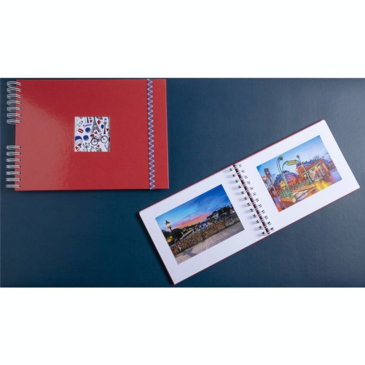 Album Photo à Spirales 50 pages 23 x 16 cm French'Class Rouge - Exacompta - Rougier et Plé