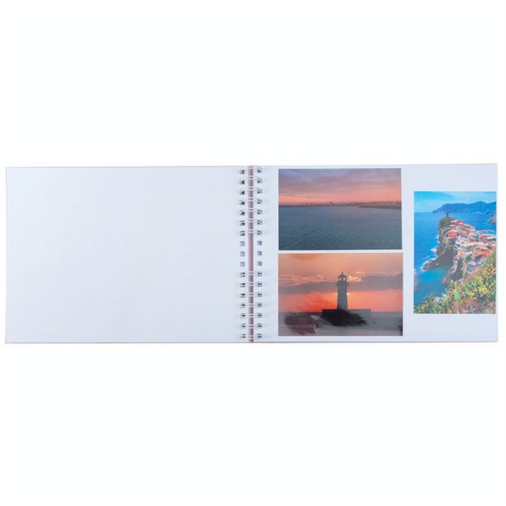 Album Photo à Spirales 50 pages blanches 32 x 22 cm Ellipse Rose - Exacompta - Rougier et Plé