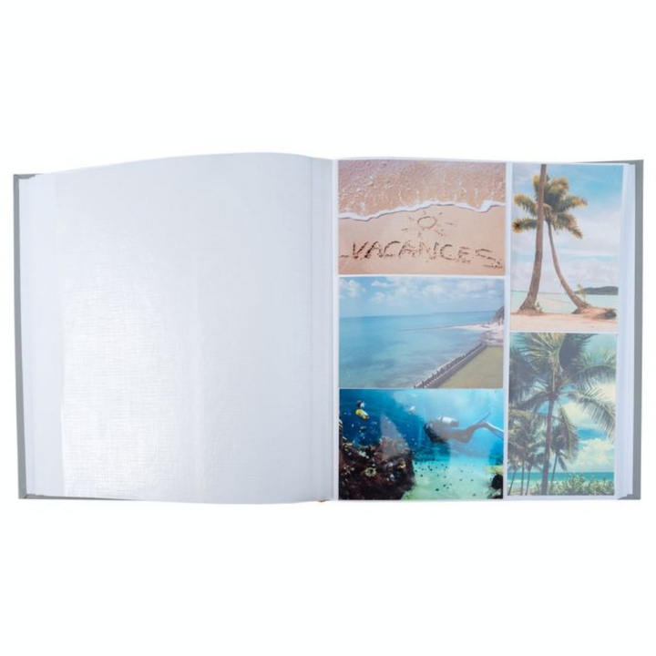 Album Photo Livre 60 pages blanches 29 x 32 cm Ellipse Gris - Exacompta - Rougier et Plé