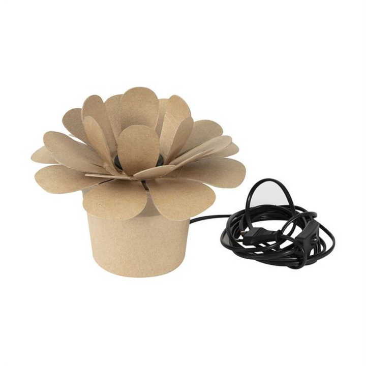 Lampe en papier mâché Lotus - Décopatch - Rougier et Plé