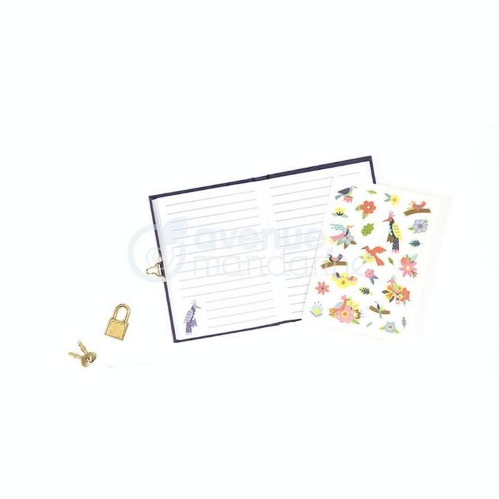 Journal intime 11 x 14 cm Oiseaux et Fleurs - Avenue Mandarine - Rougier et Plé