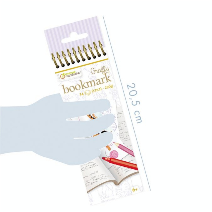 Marque-pages à colorier Graffy Bookmark Chats - Avenue Mandarine - Rougier et Plé
