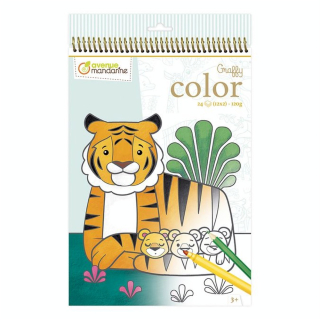 Carnet de coloriage Graffy Color Maman/Bébé - Avenue Mandarine - Rougier et Plé