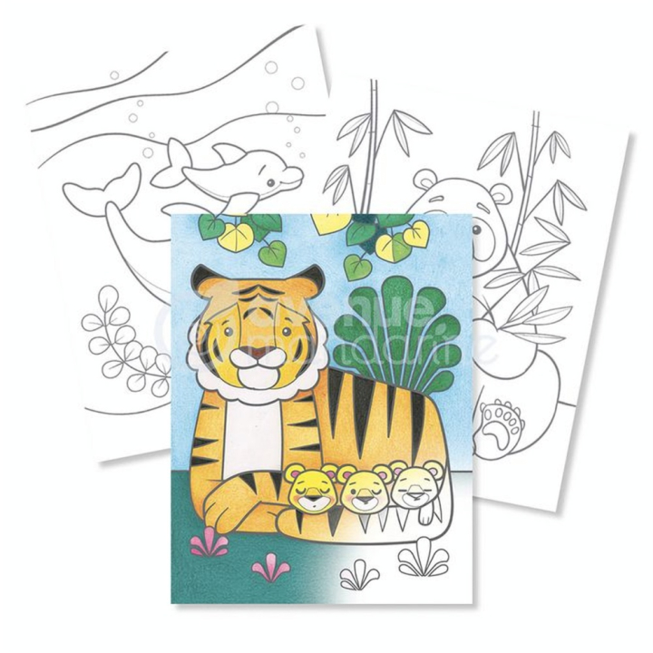 Carnet de coloriage Graffy Color Maman/Bébé - Avenue Mandarine - Rougier et Plé