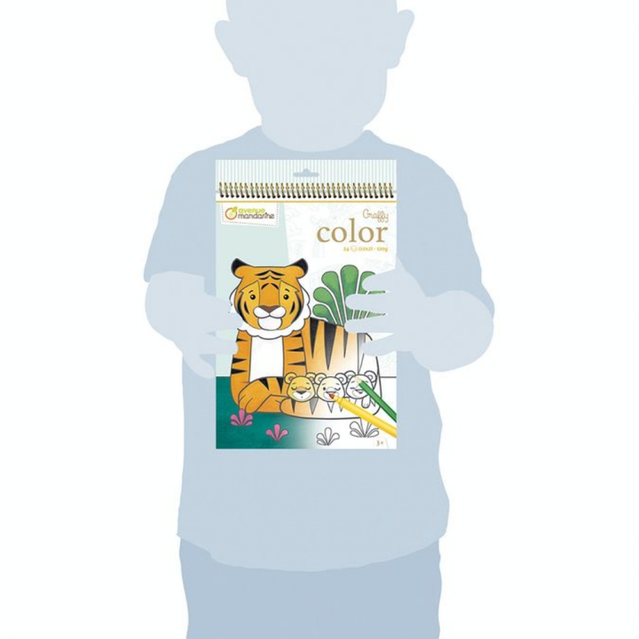 Carnet de coloriage Graffy Color Maman/Bébé - Avenue Mandarine - Rougier et Plé