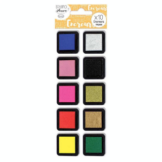 Encreur Stampo set Planner 10 pcs - Aladine - Rougier et Plé