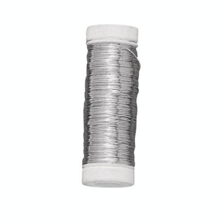 Fil en cuivre Argenté Ø 0,25 mm 100 m - Rayher - Rougier et Plé