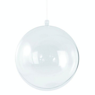 Boule en plastique en 2 parties Ø 8 cm - Rayher - Rougier et Plé
