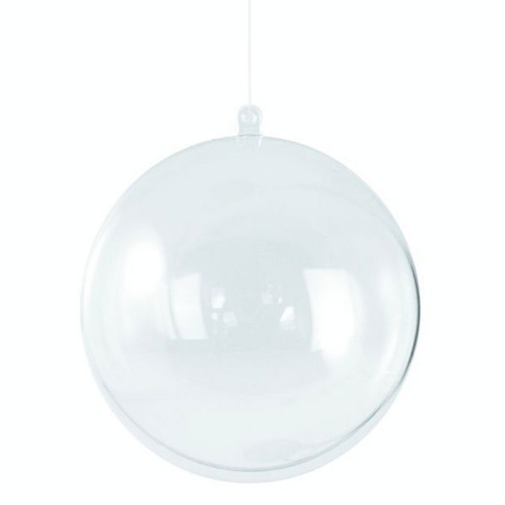 Boule en plastique en 2 parties Ø 8 cm - Rayher - Rougier et Plé