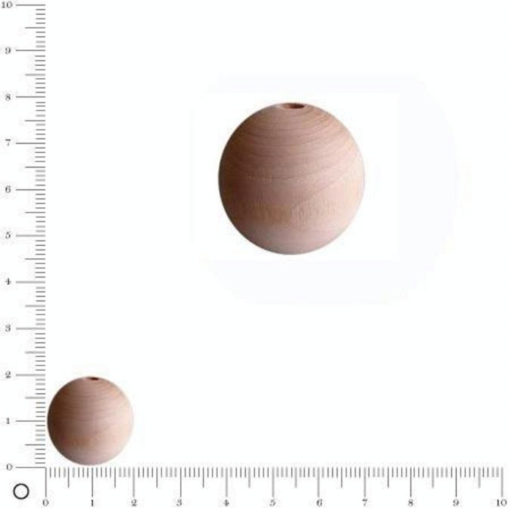 Perles en bois Ø 20 mm x 50 pces - Graine Créative - Rougier et Plé