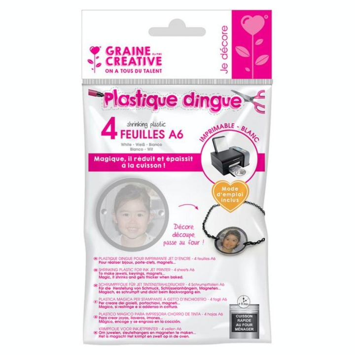Plastique dingue Imprimable 4 feuilles A5 - Graine Créative - Rougier et Plé