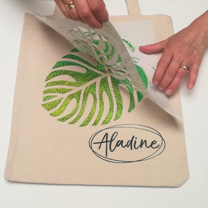 Tote bag Sac coton écru 34 x 39 cm - Aladine - Rougier et Plé