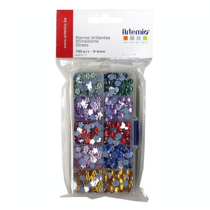 Strass Pierres brillantes 6 mm 750 pcs - Artemio - Rougier et Plé