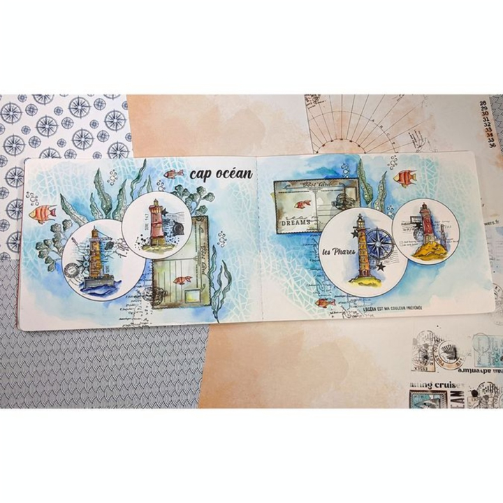 Tampon transparent 10 x 21 cm Carte Vintage 10 pcs - Chou & Flowers - Rougier et Plé