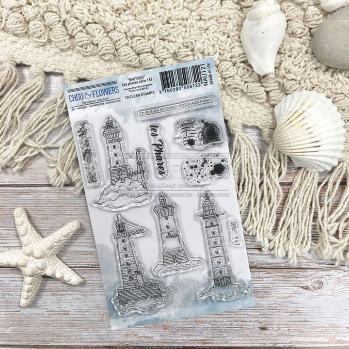 Tampon transparent A6 10 x 15 cm Les Phares Série 147 10 pcs - Chou & Flowers - Rougier et Plé