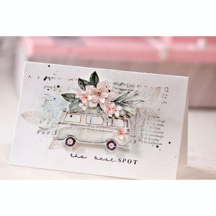 Tampon transparent A5 15 x 21 cm Surf 13 pcs - Chou & Flowers - Rougier et Plé