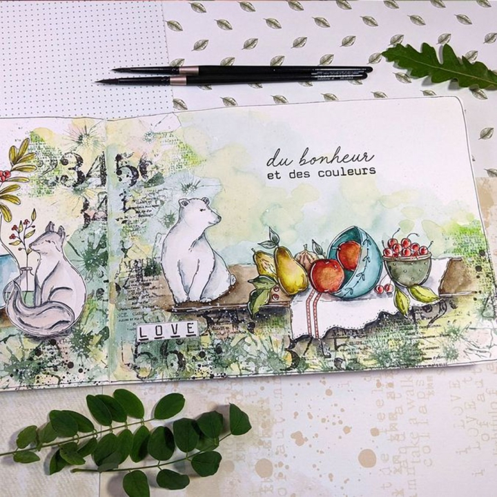 Tampon transparent Nature morte 6 pcs - Chou & Flowers - Rougier et Plé