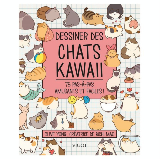 Livre Dessiner des Chats Kawaii - Éditions Vigot - Rougier et Plé