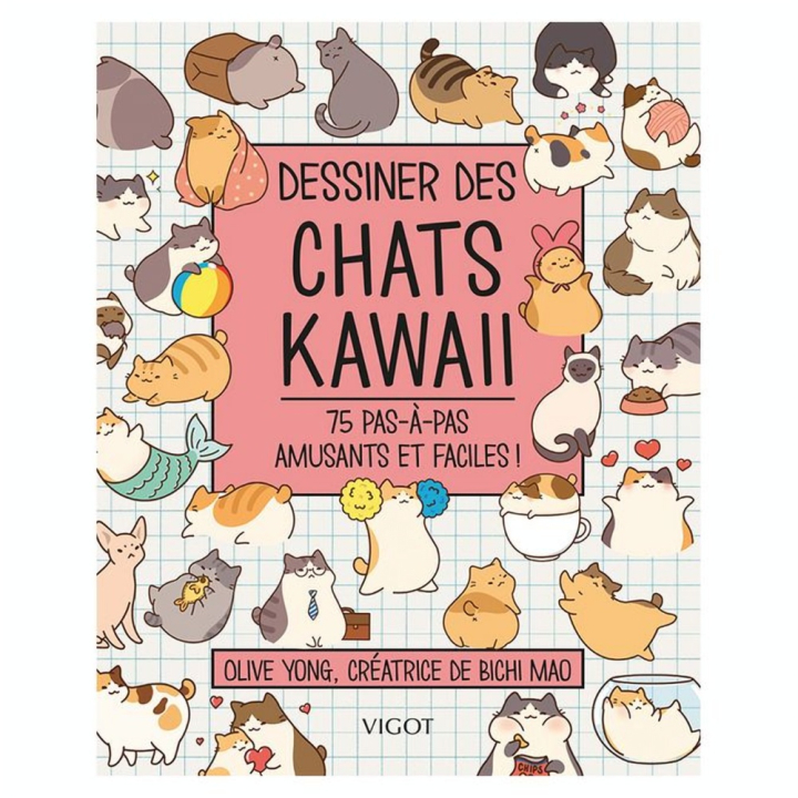 Livre Dessiner des Chats Kawaii - Éditions Vigot - Rougier et Plé