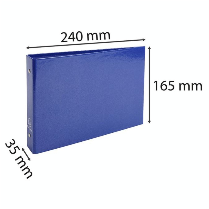 Classeur rigide 16.5 x 24 cm 2 Anneaux 25 mm Pour Fiches Bristol - Exacompta - Rougier et Plé