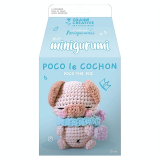 Mini Amigurumi Poco le Cochon 10 cm - Graine Créative - Rougier et Plé