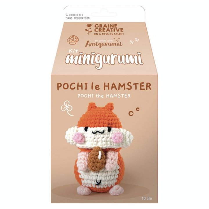Mini Amigurumi Pochi le Hamster 10 cm - Graine Créative - Rougier et Plé