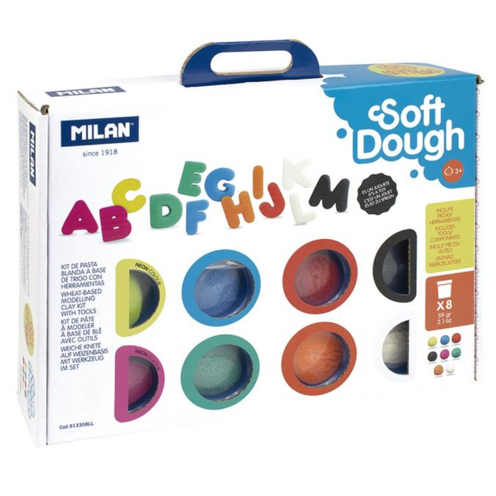 Pâte à modeler Soft Dough kit Beaucoup de lettres - MILAN - Rougier et Plé