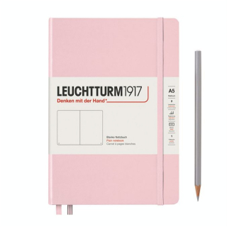 Carnet Classic A5 rigide 251p blanches - Rose poudré - Leuchtturm1917 - Rougier et Plé