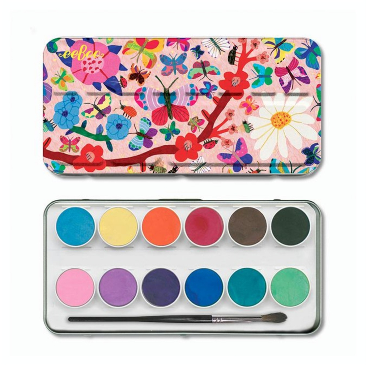 Pastilles d'Aquarelle Papillons Palette de 12 - Eeboo - Rougier et Plé