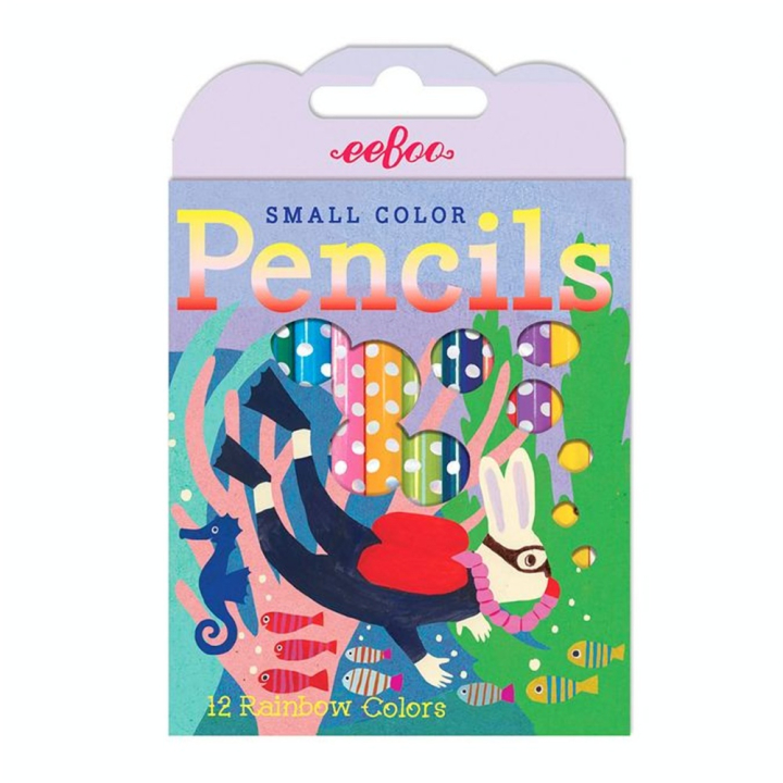 Mini Crayon de couleur 12 pcs - Eeboo - Rougier et Plé