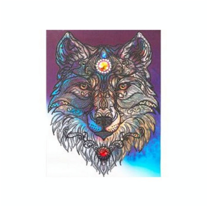Diamond Painting Kit Loup 40 x 50 cm - Graine Créative - Rougier et Plé