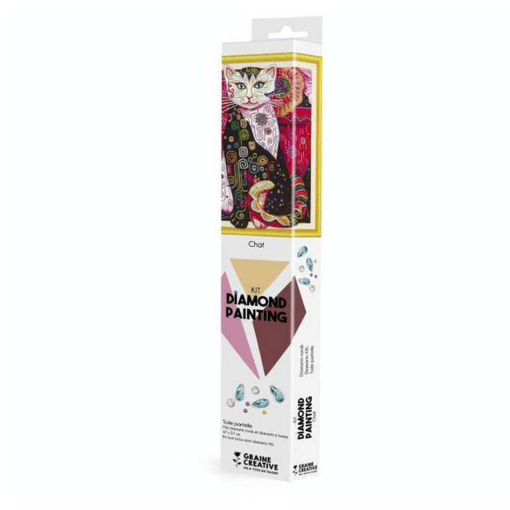 Diamond Painting Kit Chat 47 x 57 cm - Graine Créative - Rougier et Plé