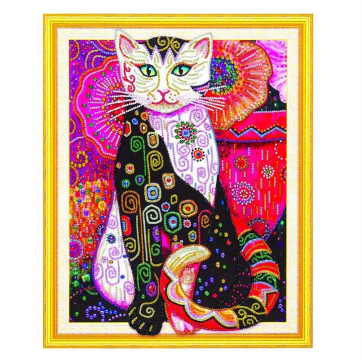 Diamond Painting Kit Chat 47 x 57 cm - Graine Créative - Rougier et Plé