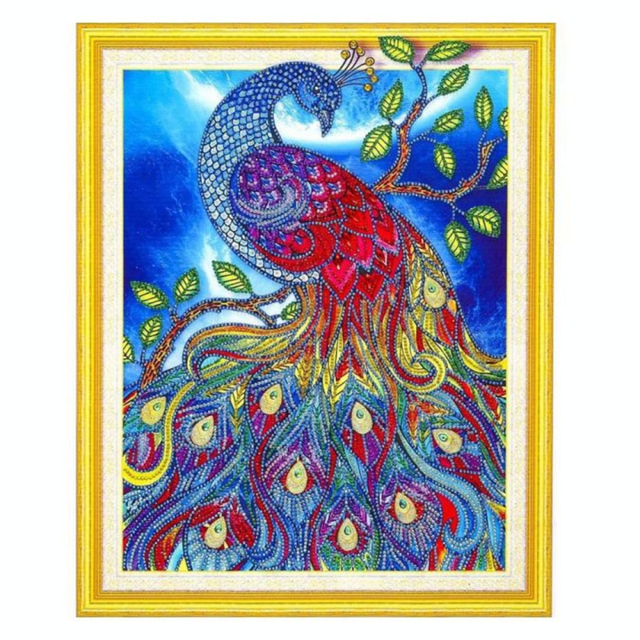 Diamond Painting Kit Paon 47 x 57 cm - Graine Créative - Rougier et Plé