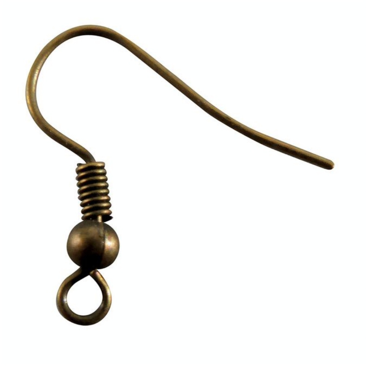 Boucles d'oreille pendantes bronze à customiser 6 pcs - Graine Créative - Rougier et Plé